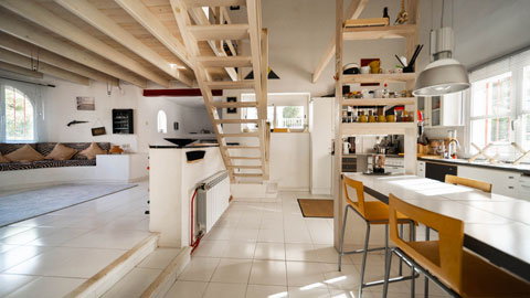 Kuchyňa a obývačka